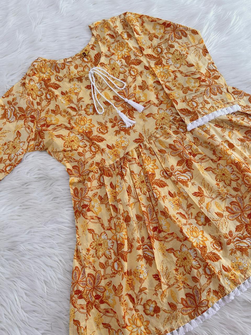 YELLOW ZEST PELUM TOPS