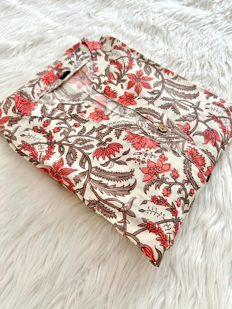 VANILLA CITRUS SHORT KURTI