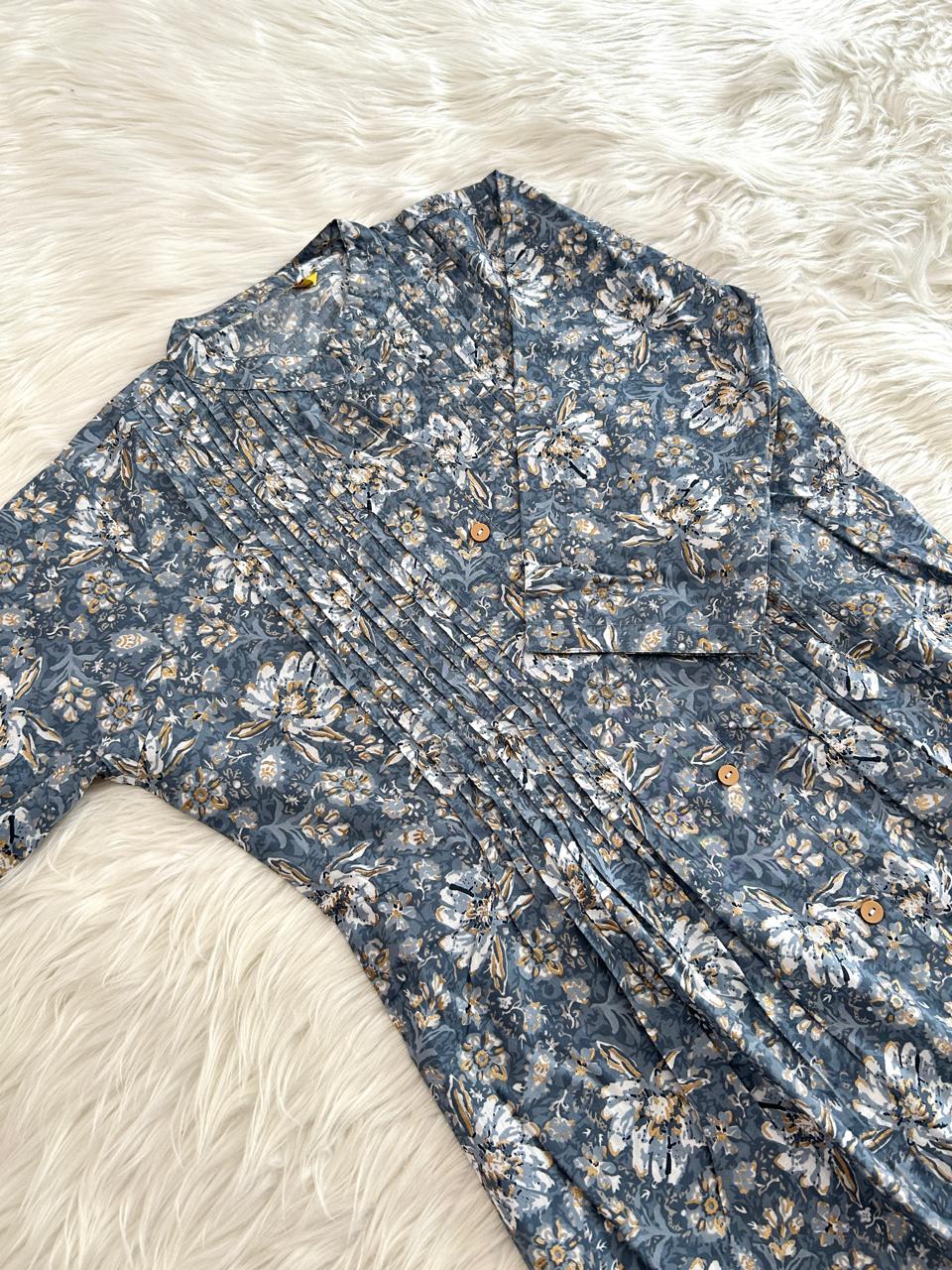 CELESTIAL GLOW A-LINE SHORT KURTI