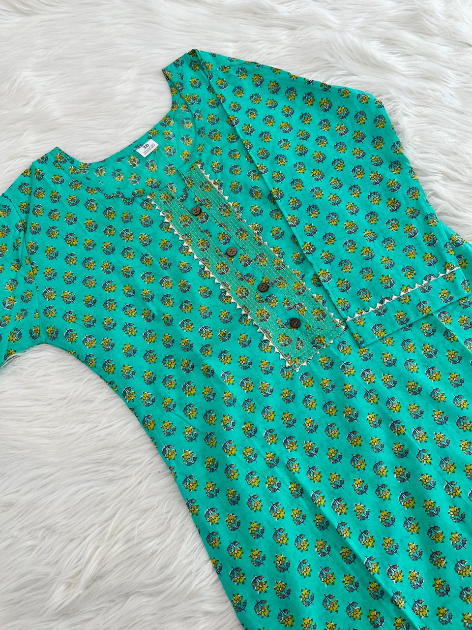 NEON REEF KURTI