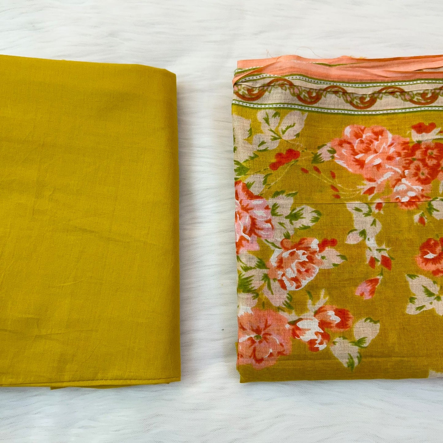 NOOR MUSTARD A-LINE SUIT SETS