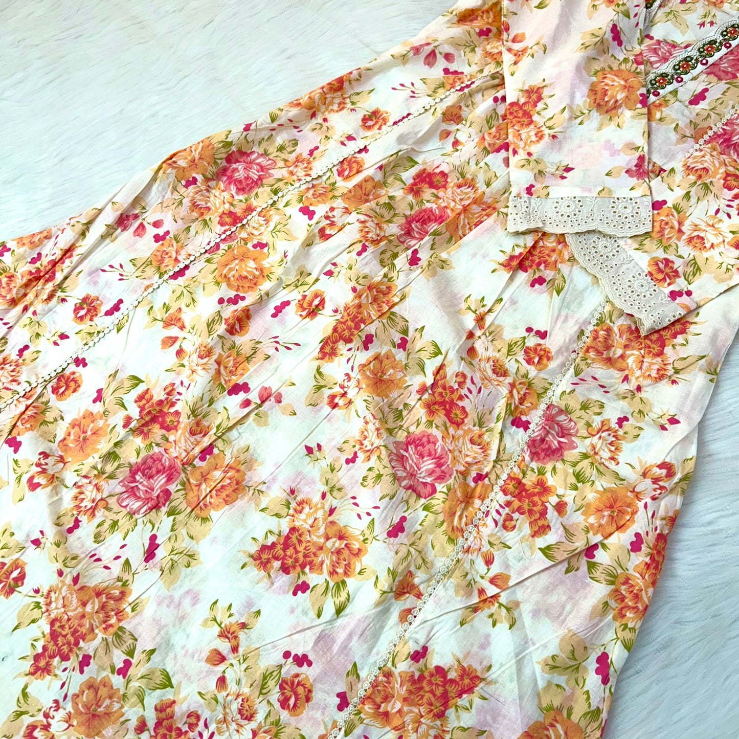 KHUSH OFF WHITE A-LINE SUIT SET