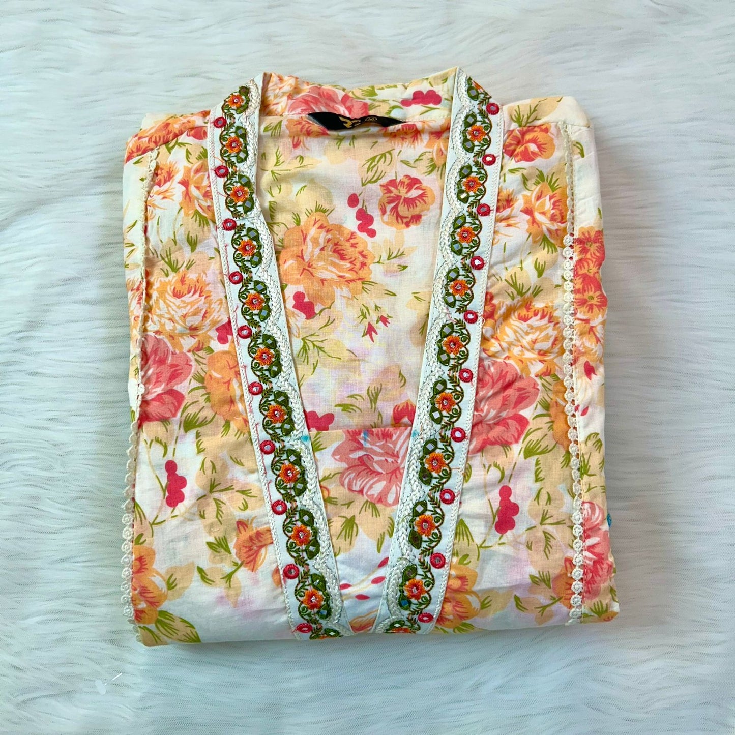 KHUSH OFF WHITE A-LINE SUIT SET