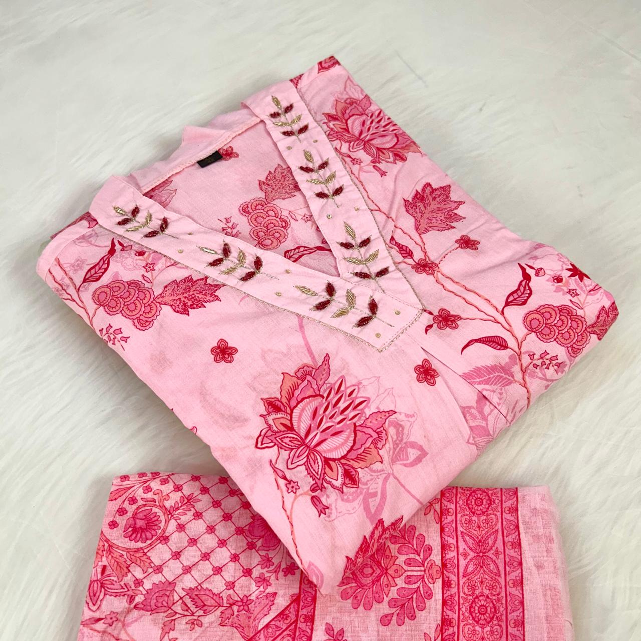 NOOR PINK SUIT SET