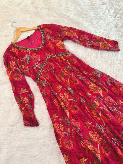 PINK IT UP ANARKALI SET