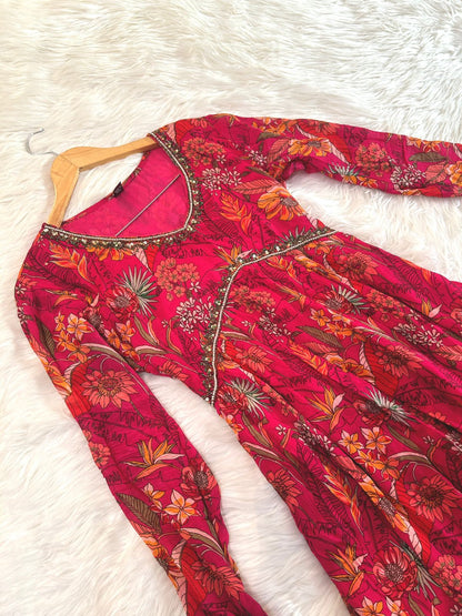 PINK IT UP ANARKALI SET