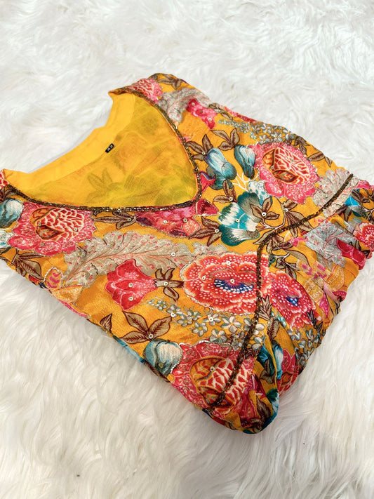 YELLOW DAZE ANARKALI SET