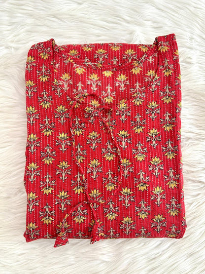 TANGERINE TWIST SHORT KURTI