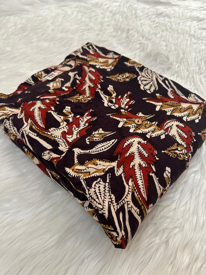 CINNAMON GLOW PRINCESS-LINE KURTI