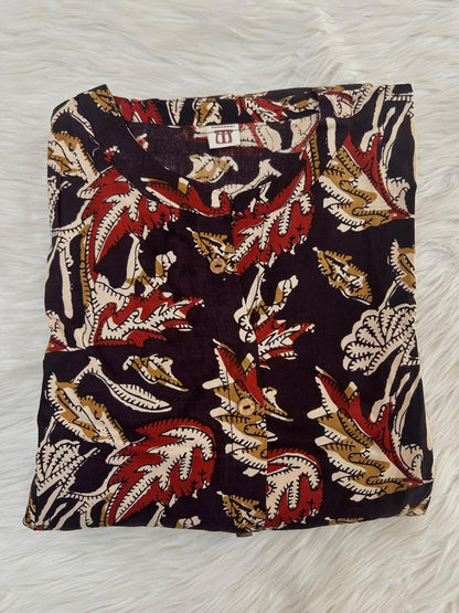 CINNAMON GLOW PRINCESS-LINE KURTI