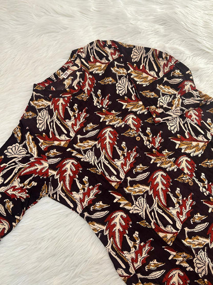 CINNAMON GLOW PRINCESS-LINE KURTI