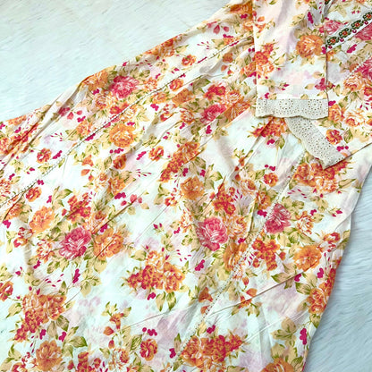 KHUSH OFF WHITE A-LINE SUIT SET