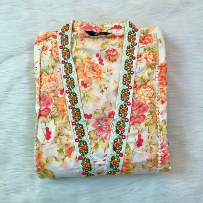 KHUSH OFF WHITE A-LINE SUIT SET