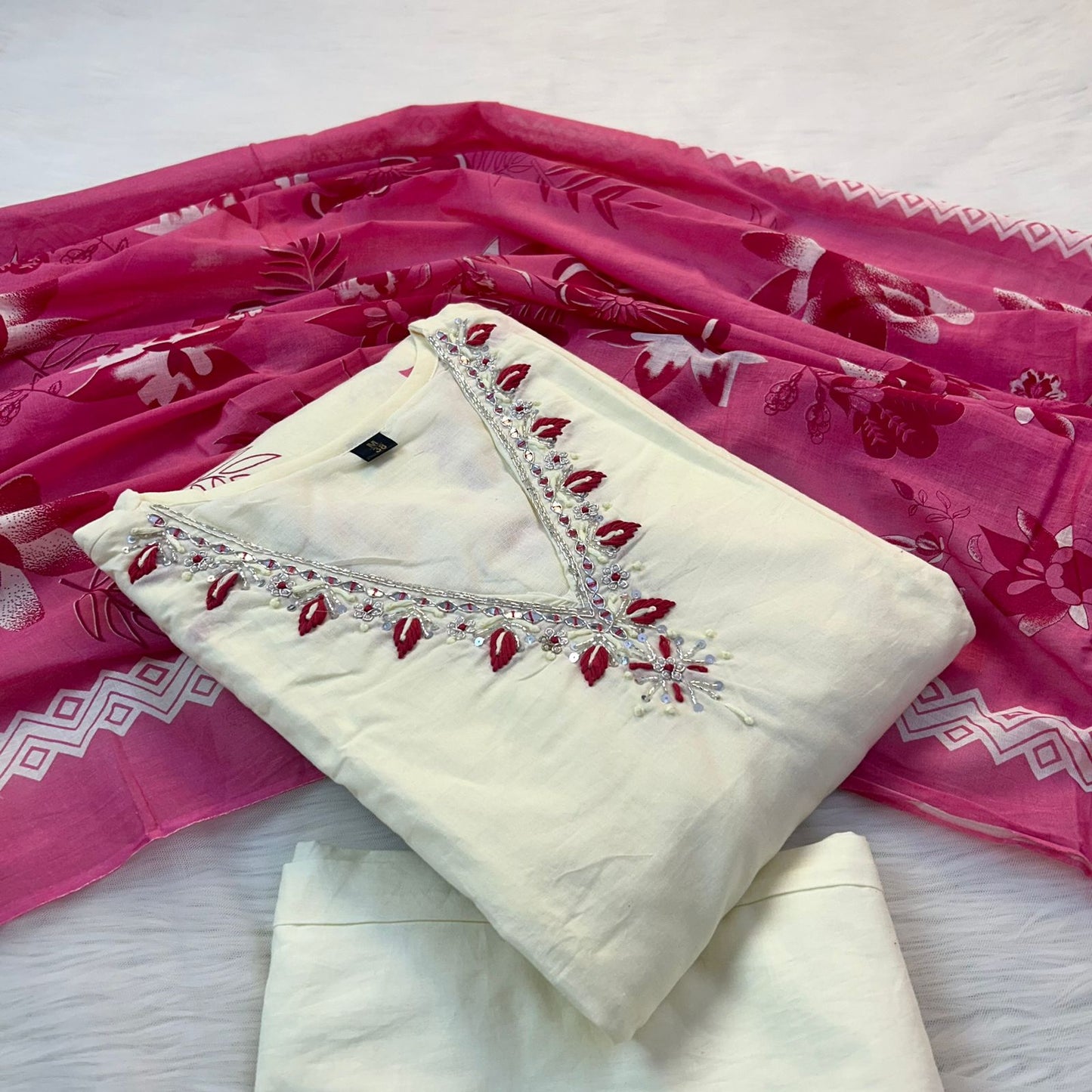 FIZA WHITE SUIT SET
