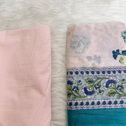 NOOR PASTEL PINK A-LINE SUIT SET