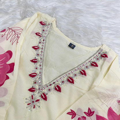 FIZA WHITE SUIT SET
