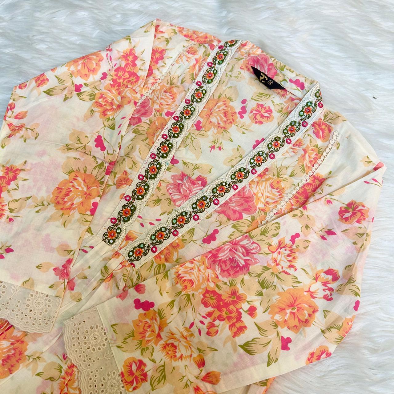 KHUSH OFF WHITE A-LINE SUIT SET