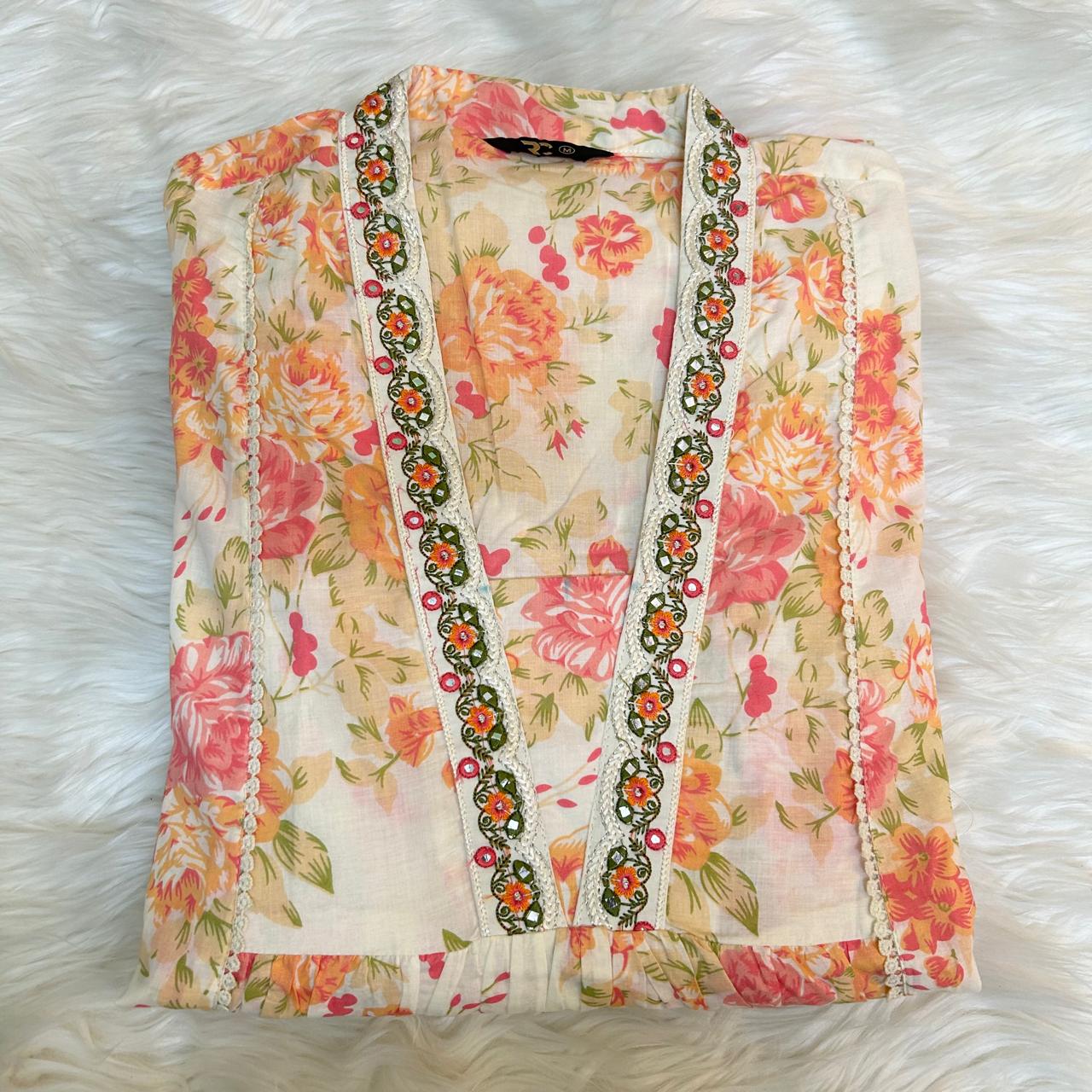 KHUSH OFF WHITE A-LINE SUIT SET