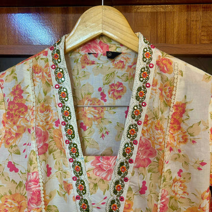 KHUSH OFF WHITE A-LINE SUIT SET