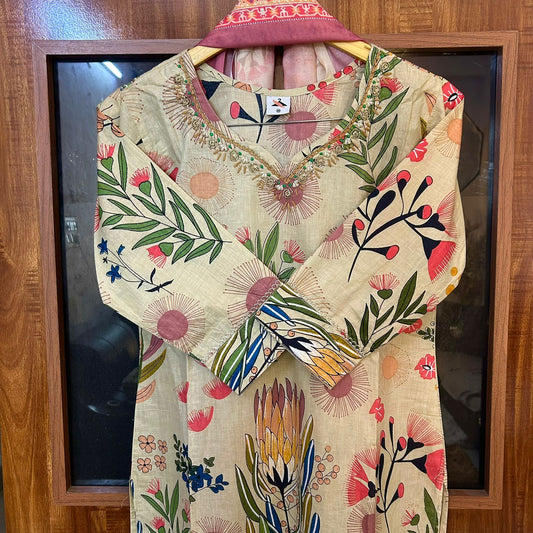 JHALAK  BEIGE SUIT SETS