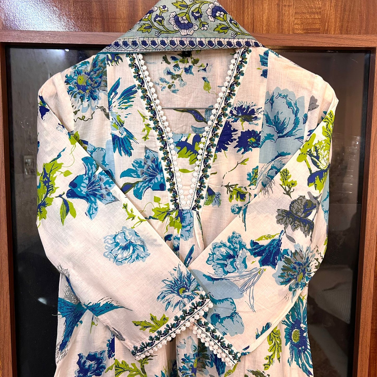 NOOR PASTEL PINK A-LINE SUIT SET