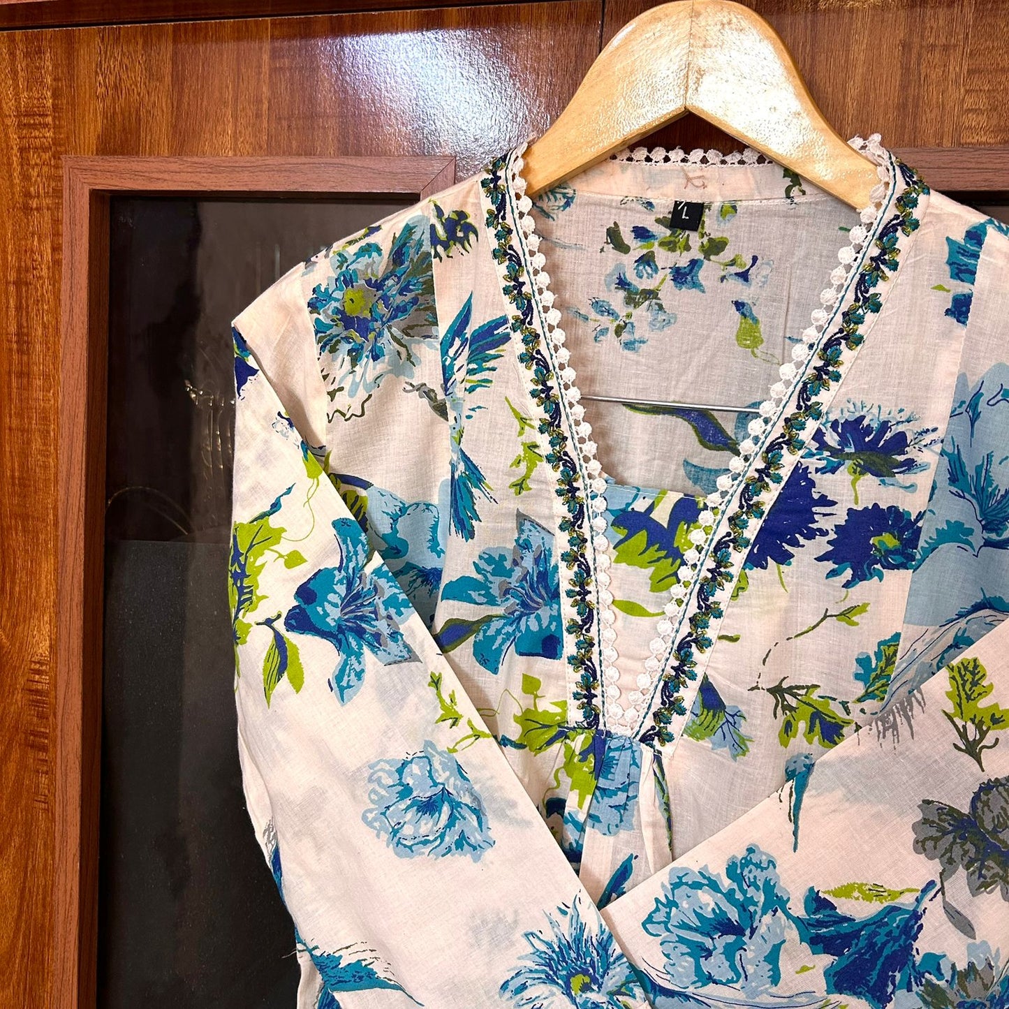 NOOR PASTEL PINK A-LINE SUIT SET