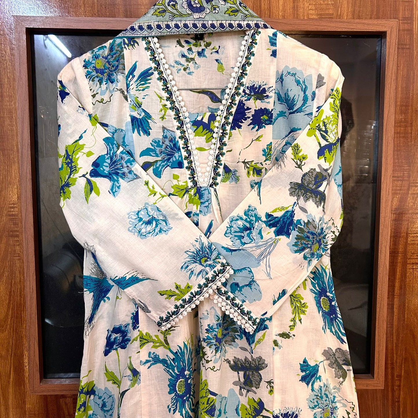 NOOR PASTEL PINK A-LINE SUIT SET