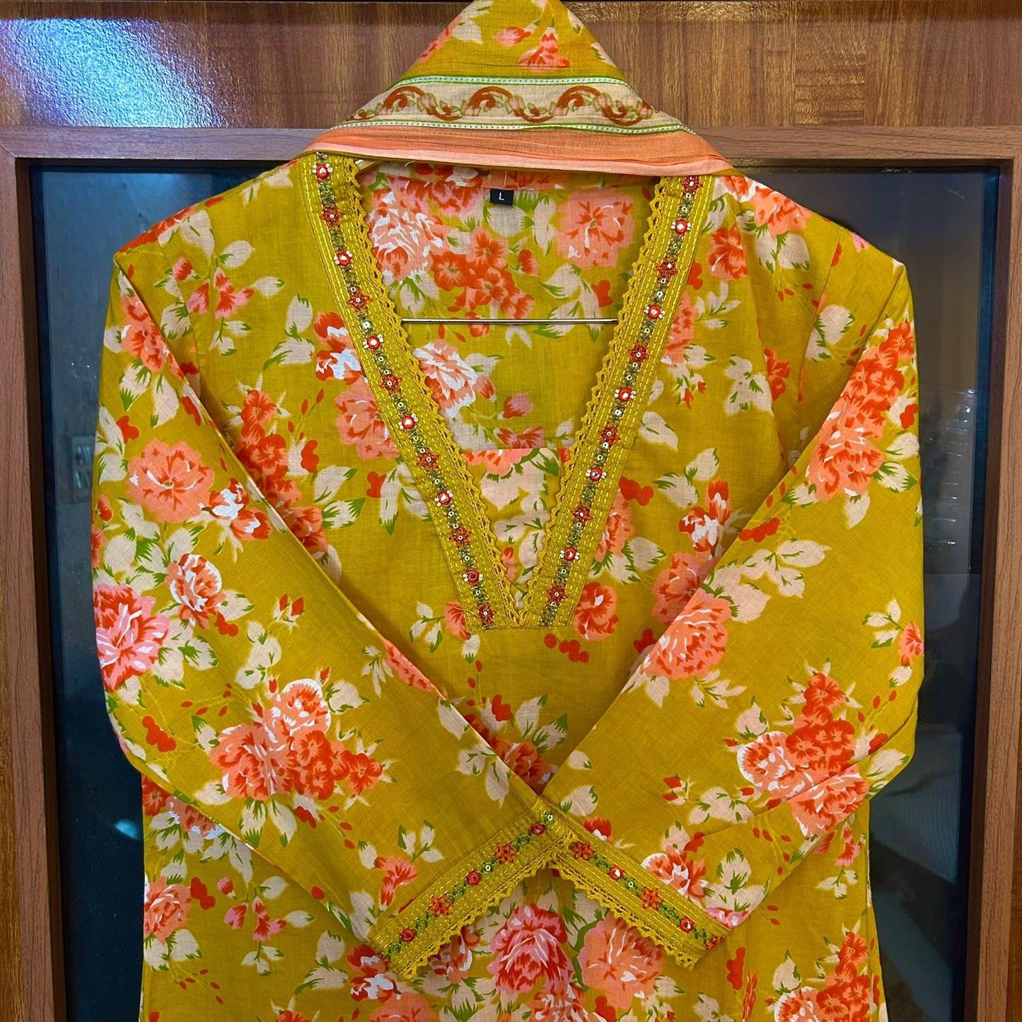 NOOR MUSTARD A-LINE SUIT SETS