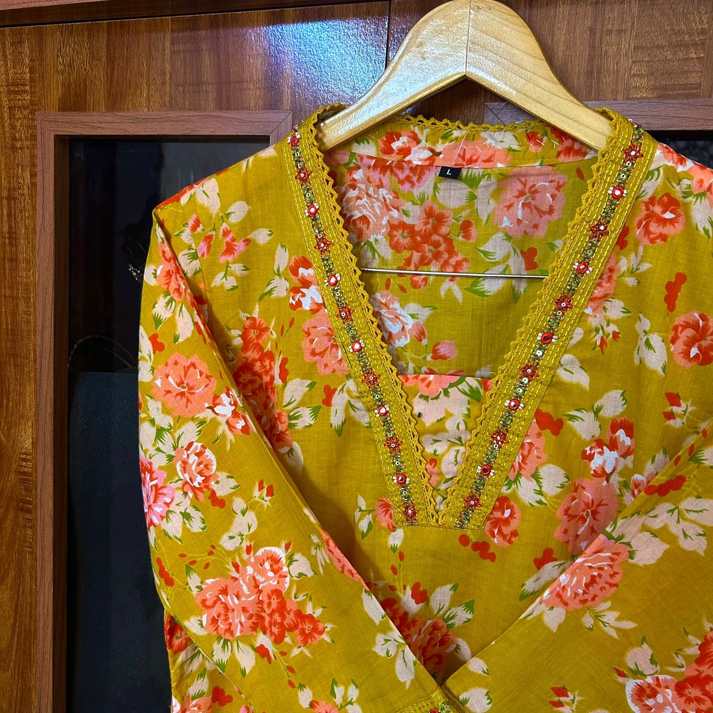 NOOR MUSTARD A-LINE SUIT SETS